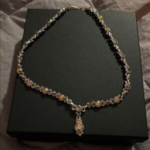 Nolan Miller Silver Necklace with Opalescent Highlights